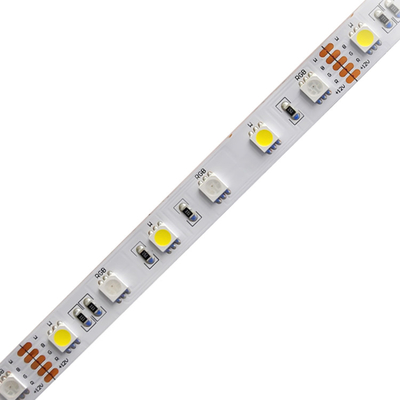 Coloree la prenda impermeable direccionable cambiante del blanco 24V DC 5050 de Smart RGB W de la luz de tira del LED