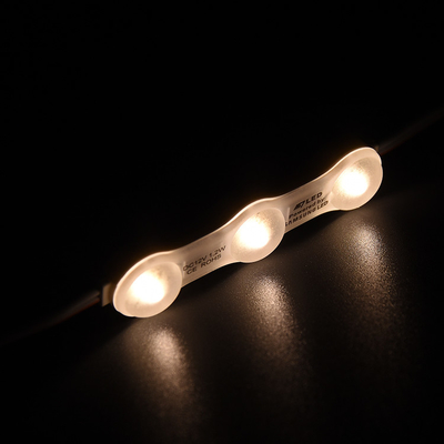 1.2W IP68 DC12V 3 módulos de LED con LED SMD2835 160°Rayo con cinta adhesiva en la parte posterior