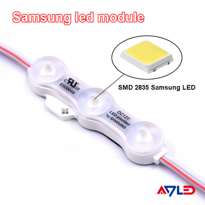 Inyección SMD 2835 de la fuente de luz del módulo de Samsung LED 3 prenda impermeable blanca caliente de la lámpara 12V IP68