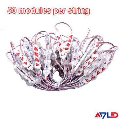 1.2W IP68 DC12V 3 módulos de LED con LED SMD2835 160°Rayo con cinta adhesiva en la parte posterior