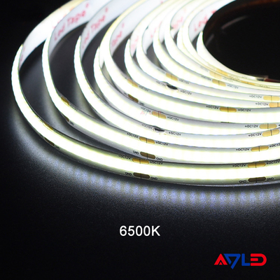 336LED/M COB Luz de banda LED 3000K Temperatura del color DC12/24V IP20 Calificado CRI alto