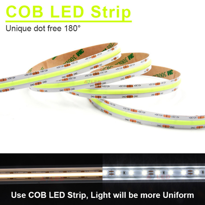 Diseño de confiabilidad ambiental ultra alta luces RGB exteriores 528led/m COB Luz de banda LED