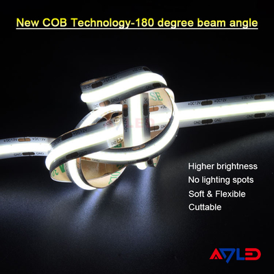 3000k CRI90 Cob Soft Lights buen precio 5 metros / carrete 528LEDS