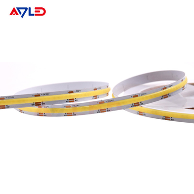 24V COB CCT Luz de banda LED sin manchas Super brillante doble capa 180 ángulo de haz