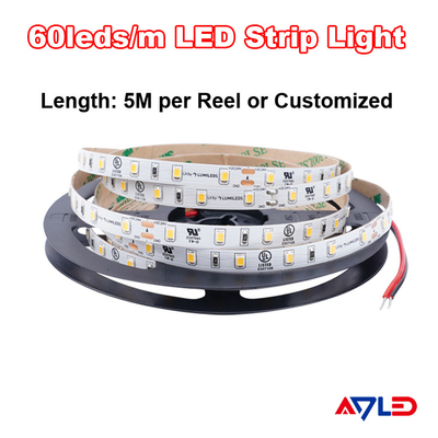 Luces de banda LED de alta CRI Lumileds SMD 2835 Luz de banda LED 60 LEDs Durable más larga vida