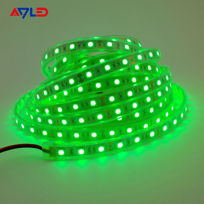 Prenda impermeable 5050 solas luces de tira del color LED 12V 24V IP65 al aire libre verde azul blanco caliente IP68