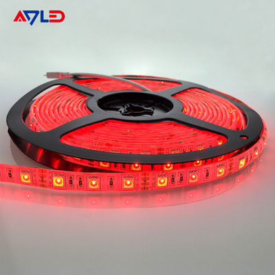 RGB 5050 color rojo LED Strip Light, 60 / m, 10 mm de ancho, por el mayorista de 5m Reel