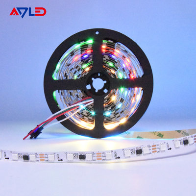 Multicolor programable de la luz de la cinta de la tira del pixel LED del RGB 5050