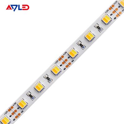 Las luces de tira ajustables de 12 voltios LED se doblan el color 2 en 1 prenda impermeable al aire libre blanca 5050 SMD
