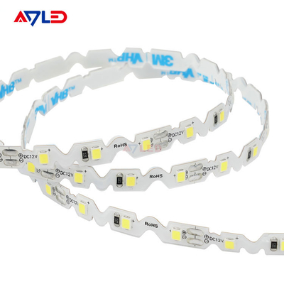 La luz de tira Bendable ultra fina del LED S forma la cinta de SMD 2835 60LEDs 6m m DC12V 24V Flex Zig Zag LED