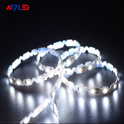 La luz de tira Bendable ultra fina del LED S forma la cinta de SMD 2835 60LEDs 6m m DC12V 24V Flex Zig Zag LED