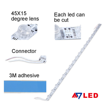 Barras de LED de doble cara con luz de caja de tela SEG