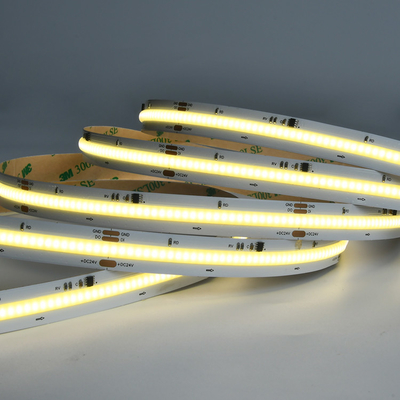 14W/M LED de color blanco puro digital COB luz de banda 420 LED IP20 24V 5 metros por rollo