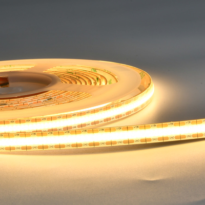 Lámpara de banda LED de color único de mini corte COB de 12 voltios con calificación IP20