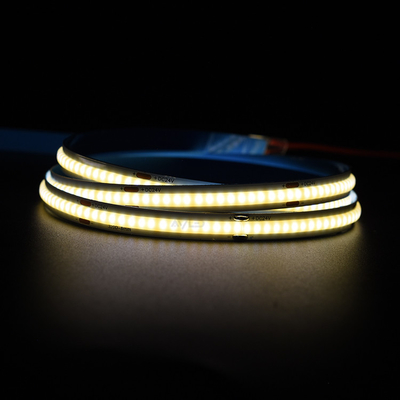 Luz de banda LED COB flexible - 24V, 320 LEDs, temperatura de color 3000K, ancho de 8 mm, garantía de 3 años - LED Adled.