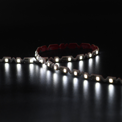 Zig Zag Led Tape Light Bendable S Shape 6500K White Led Strip para mini señalización en interiores y exteriores
