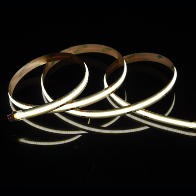 528Leds 12V 24V Cob 10mm Color Flexible Led Strip Light Ra90 Luz lineal sin punto de luz