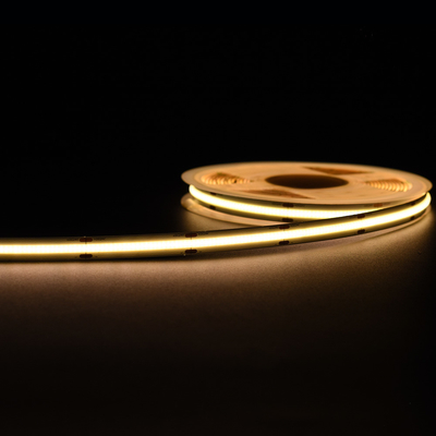 No hay unidad mínima de corte de la tira de LED de COB blanco caliente 14W/M 5M por rollo 1400LM/M