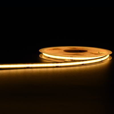 No hay unidad mínima de corte de la tira de LED de COB blanco caliente 14W/M 5M por rollo 1400LM/M