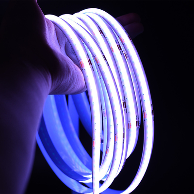 Iluminación con certificación UL estadounidense 16.4 Ft RGB 3500K IP65 Reel To Reel 576leds High Output COB Tape Light
