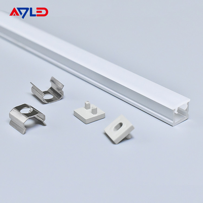 0606 Perfil de aluminio LED Perfil de tira LED Canal de extrusión del difusor de luz para tira LED