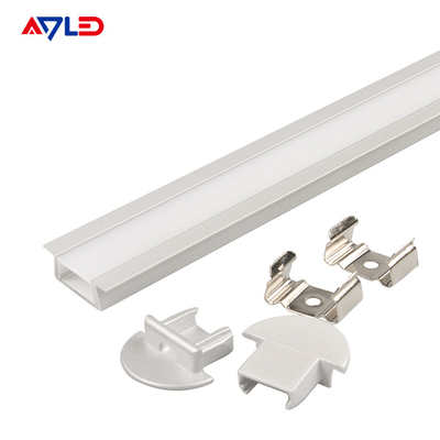 11 mm borad 15.8 * 6.7 mm Led Strip Profile de aluminio de luz fácil de instalar aluminio de led