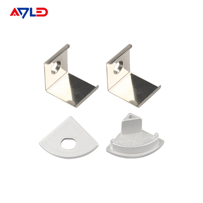 Perfil de la banda de LED Canal de difusión de luz de la esquina del canal de extrusión LED Perfil de aluminio para la banda de LED