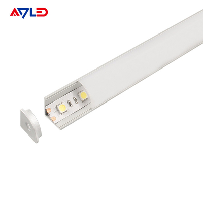 Canal de perfiles de la banda de LED Difusor de luz de esquina Canal de extrusión ADP-1616B para la banda de LED