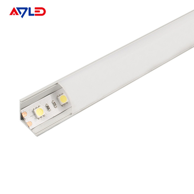 Canal de perfiles de la banda de LED Difusor de luz de esquina Canal de extrusión ADP-1616B para la banda de LED