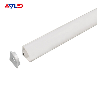 16*16mm Aluminio suspendido anodizado con aluminio de extrusión con perfiles de la superficie de la esquina montado con perfiles de tira de luz