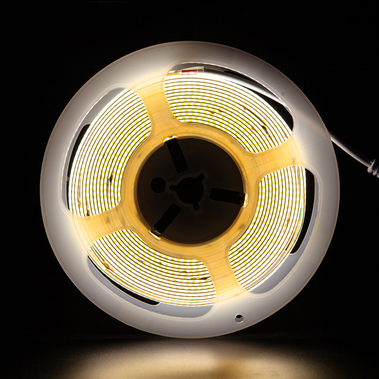 5 Meter cob debajo de la iluminación de la tira del gabinete CRI90 528 led/m, 1000Lm/m