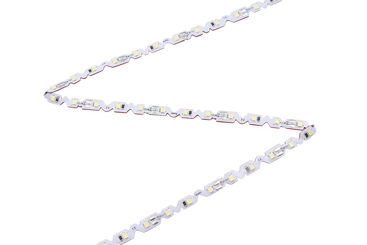 Bandas de luz de Zig Zag Blanco 72LEDs/Meter 12v 24v Forma S para publicidad