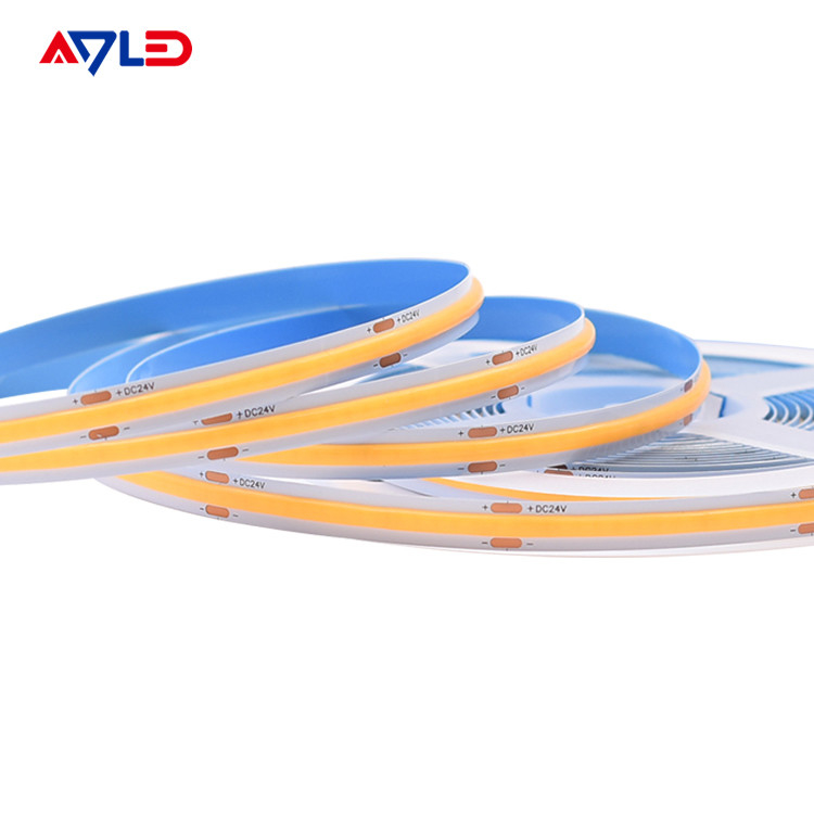 COB luz de banda LED 480LEDs CRI 90+ Brillo uniforme sin puntos No impermeable IP20 Flexible