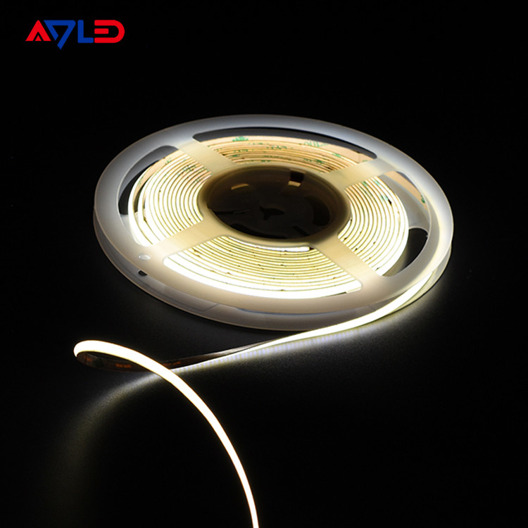 Alta densidad 528LEDs/M Ultra delgado 4.5mm Flexible COB LED Strip Light ((Chip-On-Board) Luz para gabinetes, iluminación de estantes