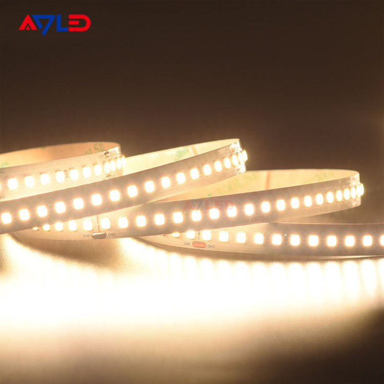 DC12V 24v 2835 LED Strip 180 LED/m Flexible lámpara LED de cuerda LED 5m / Roll para uso en interiores y exteriores