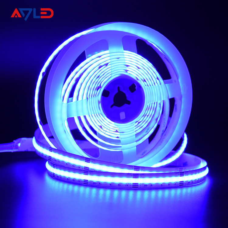 COB 840 LED RGB CCT Led Strip 16W/M Alta luminosidad cinta colorida sin puntos FOB LED para decoración de habitaciones interiores