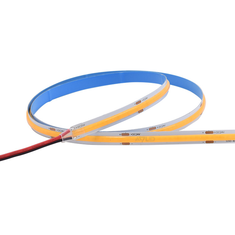 UL Cob Strip 8mm 10mm 320leds Cob Led Light Fuera de la luz a prueba de agua Cob Led Flexible