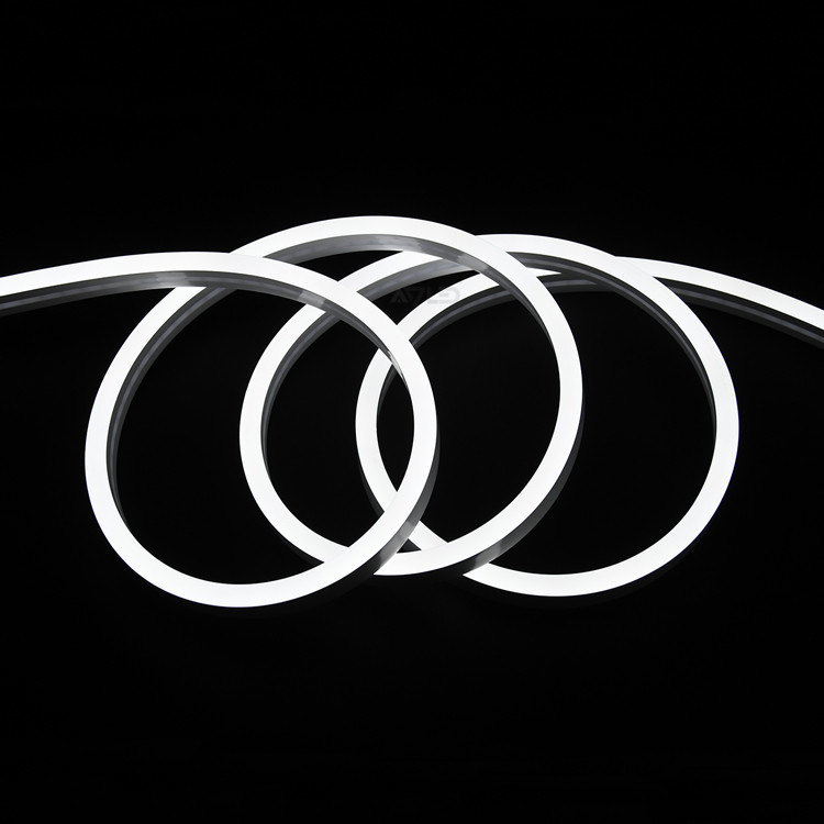 Luces de neón de silicona de LED 12V 24V 8x16mm 3000K Blanco cálido y flexible Iluminación de cinta