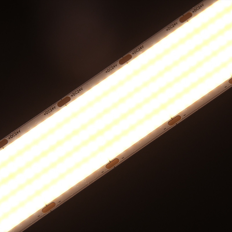 300LSE autoadhesivo IP20 libre de curvatura arbitraria Super brillante de alta densidad de cinta de cob lineal flexible 1600 Leds