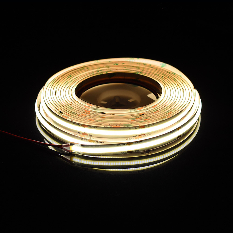 ADLED de longitud flexible COB LED de banda Ra90 DC 24V 528 LED con chips de 2700K 3000K 4000K 5000K 6000K