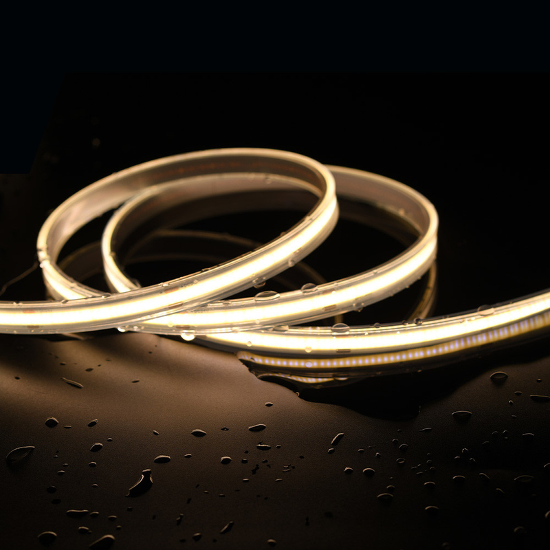 10 mm PCB COB LED Strip 480 LEDs IP20/IP67 a prueba de agua DC12V/DC24V CRI 90 ancho del PCB de 8 mm