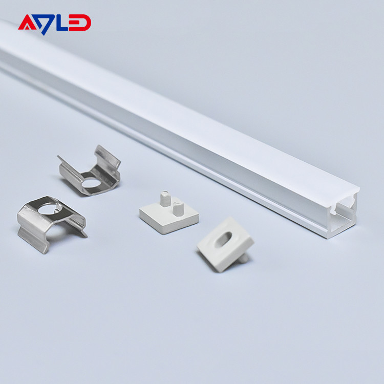 0606 Perfil de aluminio LED Perfil de tira LED Canal de extrusión del difusor de luz para tira LED