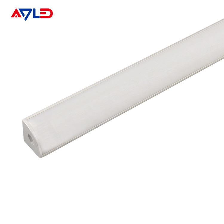 Canal de perfiles de la banda de LED Difusor de luz de esquina Canal de extrusión ADP-1616B para la banda de LED